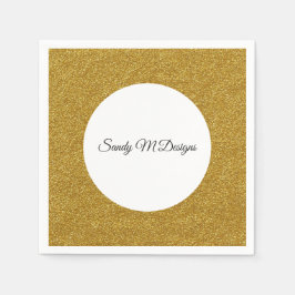 Afbeelding Gold Glitter Lijst - Aanpasbaar Servet