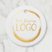 Afbeelding Gold Round Logo Bedankjes Labels (Voorkant)