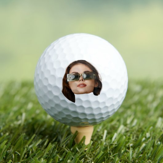 Afbeelding golfbal, golfbal met gezicht, foto golfballen (Insitu Shirt)