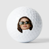 Afbeelding golfbal, golfbal met gezicht, foto golfballen (Voorkant)