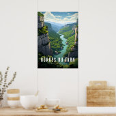 Afbeelding Gorges du Tarn - Frankrijk Poster (Keuken)
