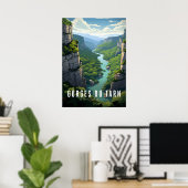Afbeelding Gorges du Tarn - Frankrijk Poster (Thuiskantoor)