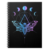 Afbeelding Gothic Moon Moth Crescent Geometry Notitieboek (Voorkant)