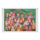 afbeelding groep mensen perfect poster (Voorkant)