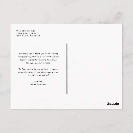 Afbeelding handgeschreven script voor katoen - Dan Briefkaart (Achterkant)