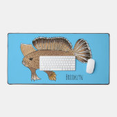 Afbeelding handvis cartoon bureaumat (Keyboard & Muis)