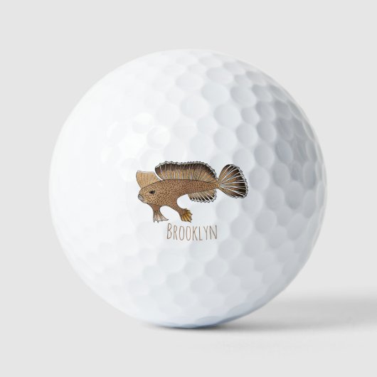 Afbeelding handvis cartoon golfballen (Voorkant)