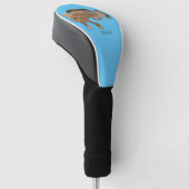 Afbeelding handvis cartoon golfheadcover (Schuin)