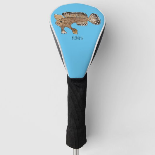 Afbeelding handvis cartoon golfheadcover (Voorkant)