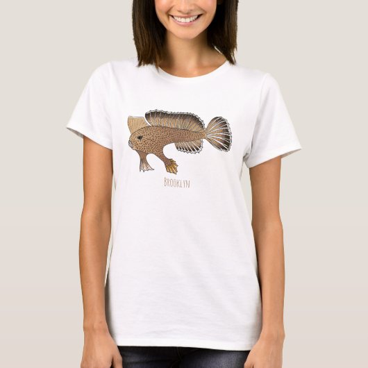 Afbeelding handvis cartoon t-shirt (Voorkant)