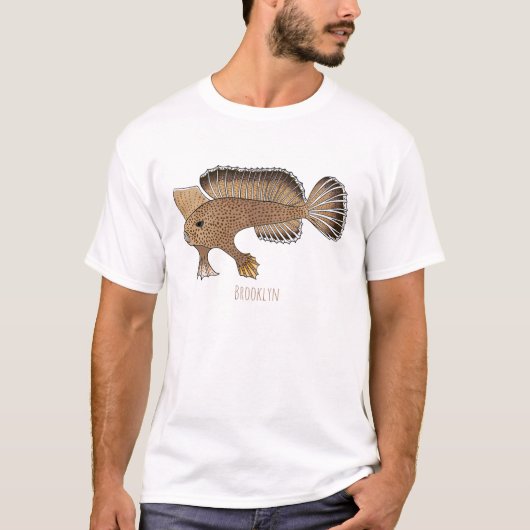 Afbeelding handvis cartoon t-shirt (Voorkant)