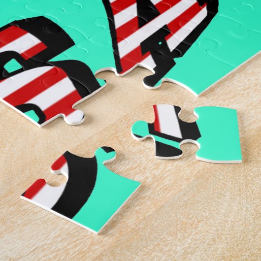 Afbeelding Hawaii en Vlagtekst VS Legpuzzel (Zijkant)