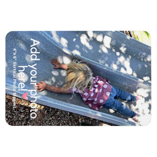 "Afbeelding het" gepersonaliseerde fotomagneet Magneet (Horizontaal)