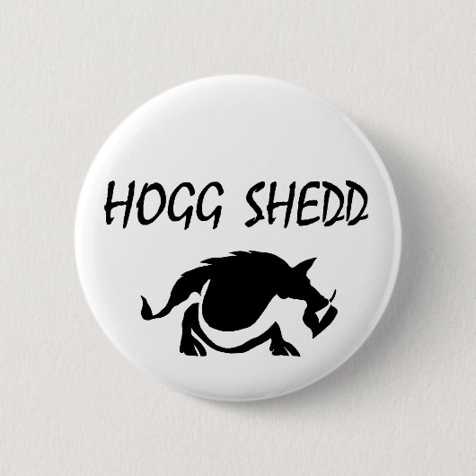 afbeelding, HoggSheddLogo-2e Ronde Button 5,7 Cm (Voorkant)