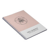  afbeelding honingbijen Blush Pink Notitieboek (Rechterzijde)