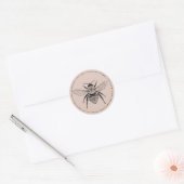  afbeelding honingbijen Blush Pink Ronde Sticker (Envelop)