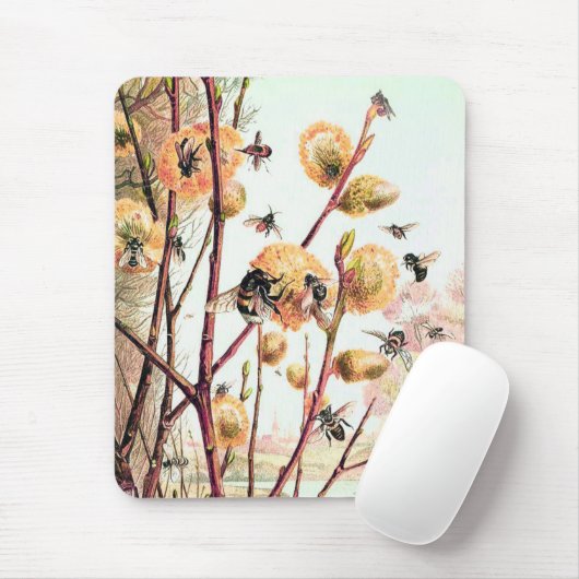  afbeelding honingbijen muismat (Met muis)