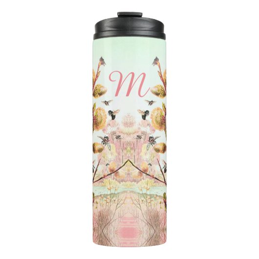  afbeelding honingbijen thermosbeker (Voorkant)