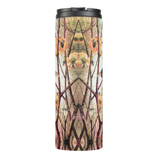  afbeelding honingbijen thermosbeker (Achterkant)