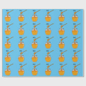 Afbeelding honingcartoon cadeaupapier (Vlak)