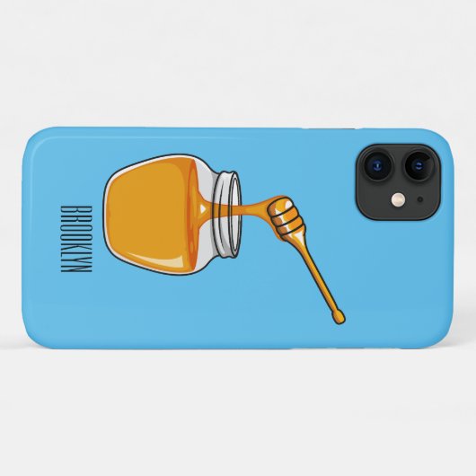 Afbeelding honingcartoon Case-Mate iPhone case (Achterkant (horizontaal))