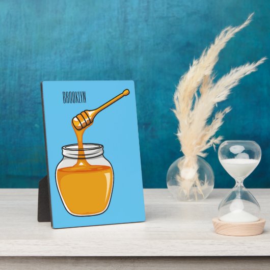 Afbeelding honingcartoon fotoplaat (Zijkant)