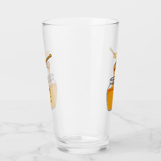 Afbeelding honingcartoon glas (Rechts)