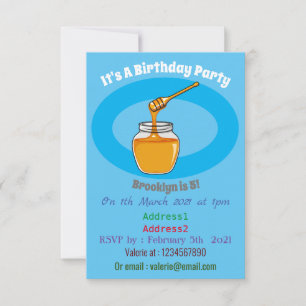 Afbeelding honingcartoon kaart