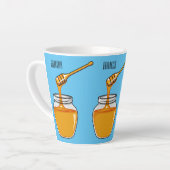 Afbeelding honingcartoon latte mok (Linkerhoek)