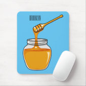 Afbeelding honingcartoon muismat (Met muis)