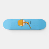 Afbeelding honingcartoon persoonlijk skateboard (Horizontaal)