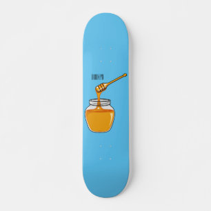 Afbeelding honingcartoon persoonlijk skateboard