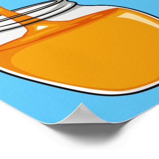 Afbeelding honingcartoon poster (Hoek)