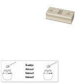 Afbeelding honingcartoon rubberstempel (Gestempeld)