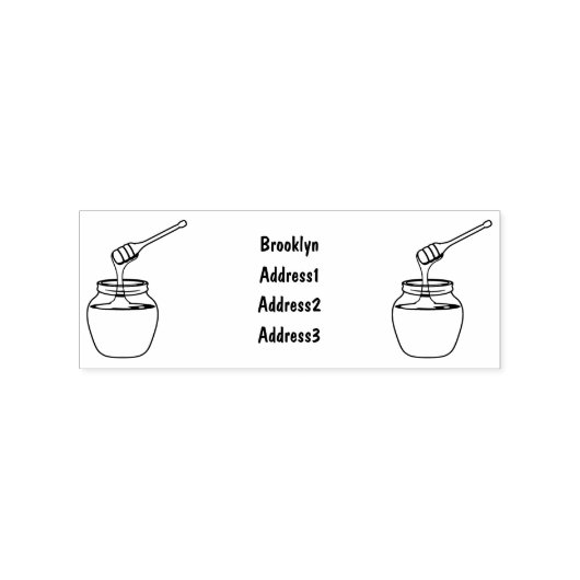 Afbeelding honingcartoon rubberstempel (Afrduk)