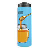 Afbeelding honingcartoon thermosbeker (Voorkant)