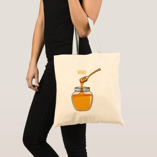 Afbeelding honingcartoon tote bag (Voorkant (product))