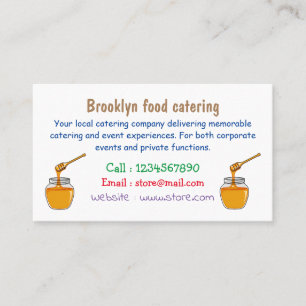 Afbeelding honingcartoon visitekaartje