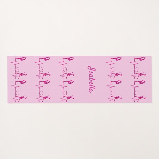 Afbeelding Huidroze zwenkroos met jogasje Yogamat (Achterkant (horizontaal))