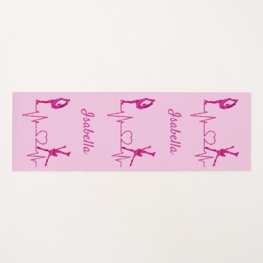 Afbeelding Huidroze zwenkroos met jogasje Yogamat (Voorkant (horizontaal))