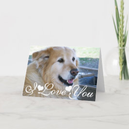 Afbeelding I van de Foto van het golden retriever Kaart