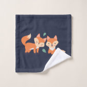 Afbeelding illustratie van Oranje kossen Bad Handdoek (Wasdoekje)