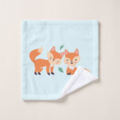 Afbeelding illustratie van Oranje kossen Bad Handdoek (Wasdoekje)