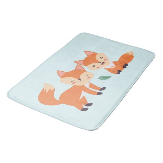 Afbeelding illustratie van Oranje kossen Badmat (Gekanteld)