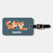 Afbeelding illustratie van Oranje kossen Bagagelabel (Voorkant horizontaal)