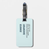 Afbeelding illustratie van Oranje kossen Bagagelabel (Achterkant verticaal)