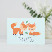 Afbeelding illustratie van Oranje kossen Bedankkaart (Staand voorkant)