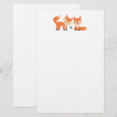 Afbeelding illustratie van Oranje kossen Briefpapier (Voorkant / Achterkant)