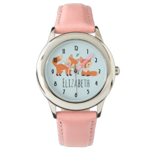 Afbeelding illustratie van Oranje kossen Horloge
