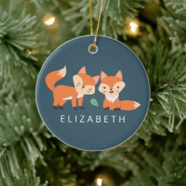 Afbeelding illustratie van Oranje kossen Keramisch Ornament